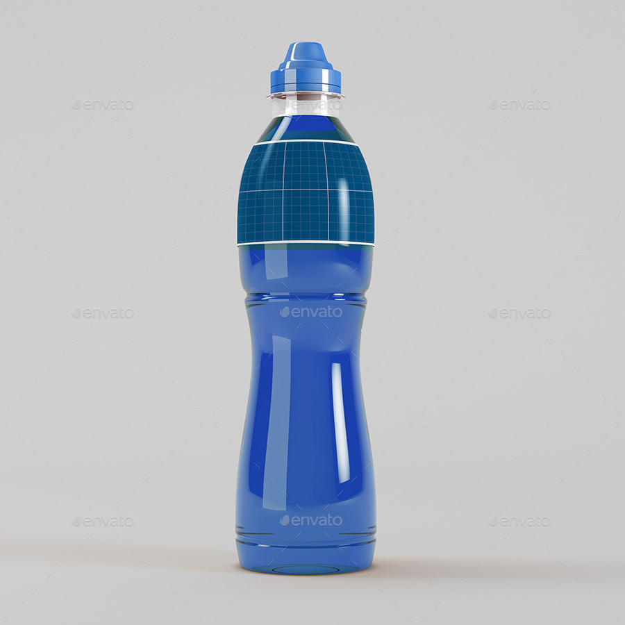 Energy Drink Plastic Bottles Mockup by Brahmia GraphicRiver